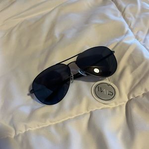 Black WearMePro aviator sunglasses